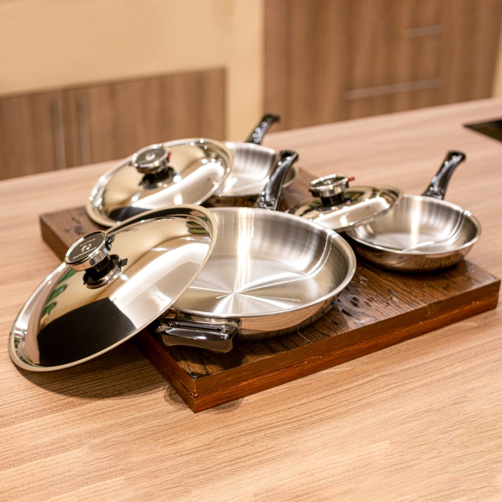  Simple Chef - Set de 3 piezas de sartén de hierro fundido;  sartenes de 10, 8 y 6 pulgadas. El mejor set de sartenes para cocina  profesional de calidad de chef